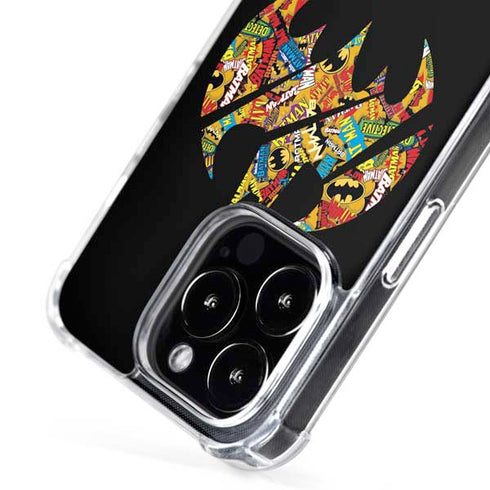 DC Comics Batman Silhouette Logo Vintage Pattern iPhone 16 Pro MagSafe Case